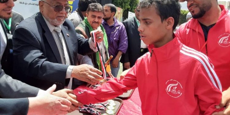 مركز النور للمكفوفين يحصد الترتيب الأول في البطولة الثالثة لألعاب القوى لذوي الاعاقة