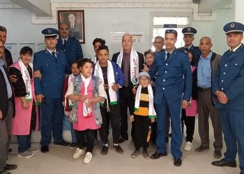 فوج ذوي الهمم في زيارة رسمية إلى مقر الأمن عين وسارة بالجلفة.