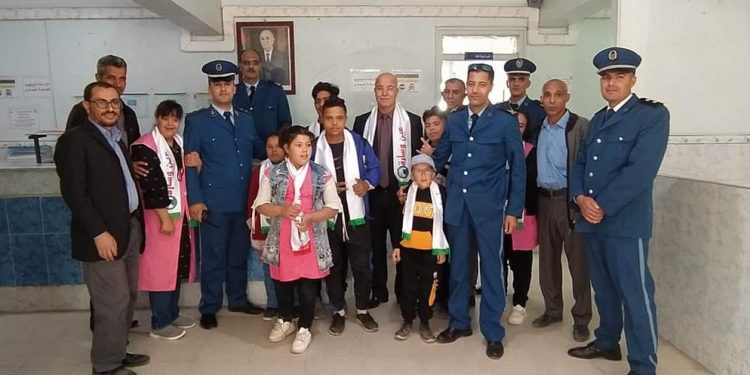 فوج ذوي الهمم في زيارة رسمية إلى مقر الأمن عين وسارة بالجلفة.