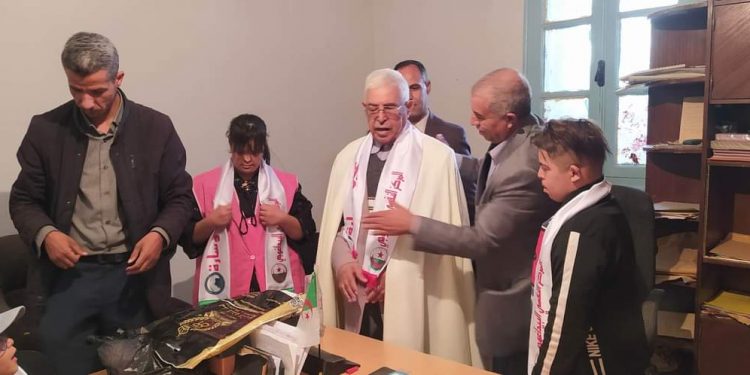 زيارة جاملة وتهنئة أقرها فوج ذوي الهمم إلى قسم المجاهدين بدائرة عين وسارة بالجلفة