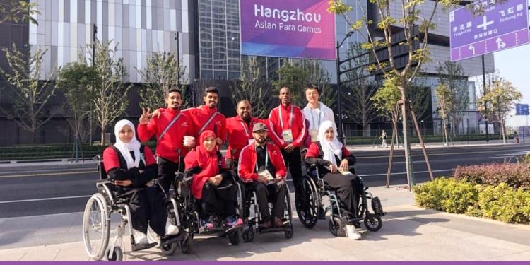 ‏ البعثة اليمنية البارالمبية تَصل مدينة هانغتشو للمشاركة في دورة الألعاب الآسيوية 2023.