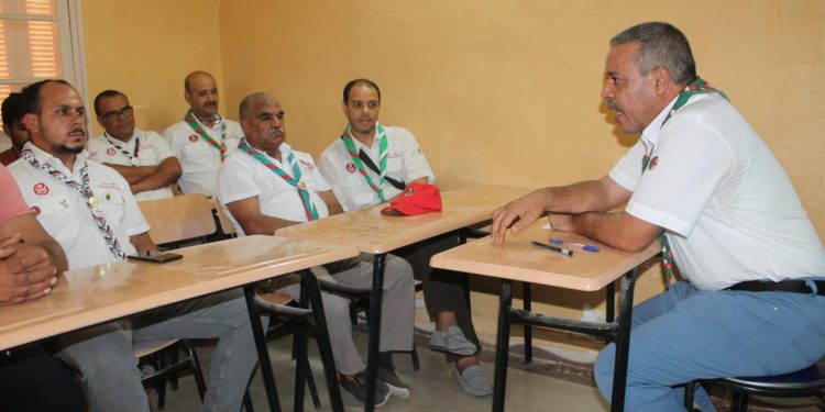 محافظة قدماء الكشافة الإسلامية الجزائرية بالوادي في لقاء مع محافظي الأفواج الكشفية